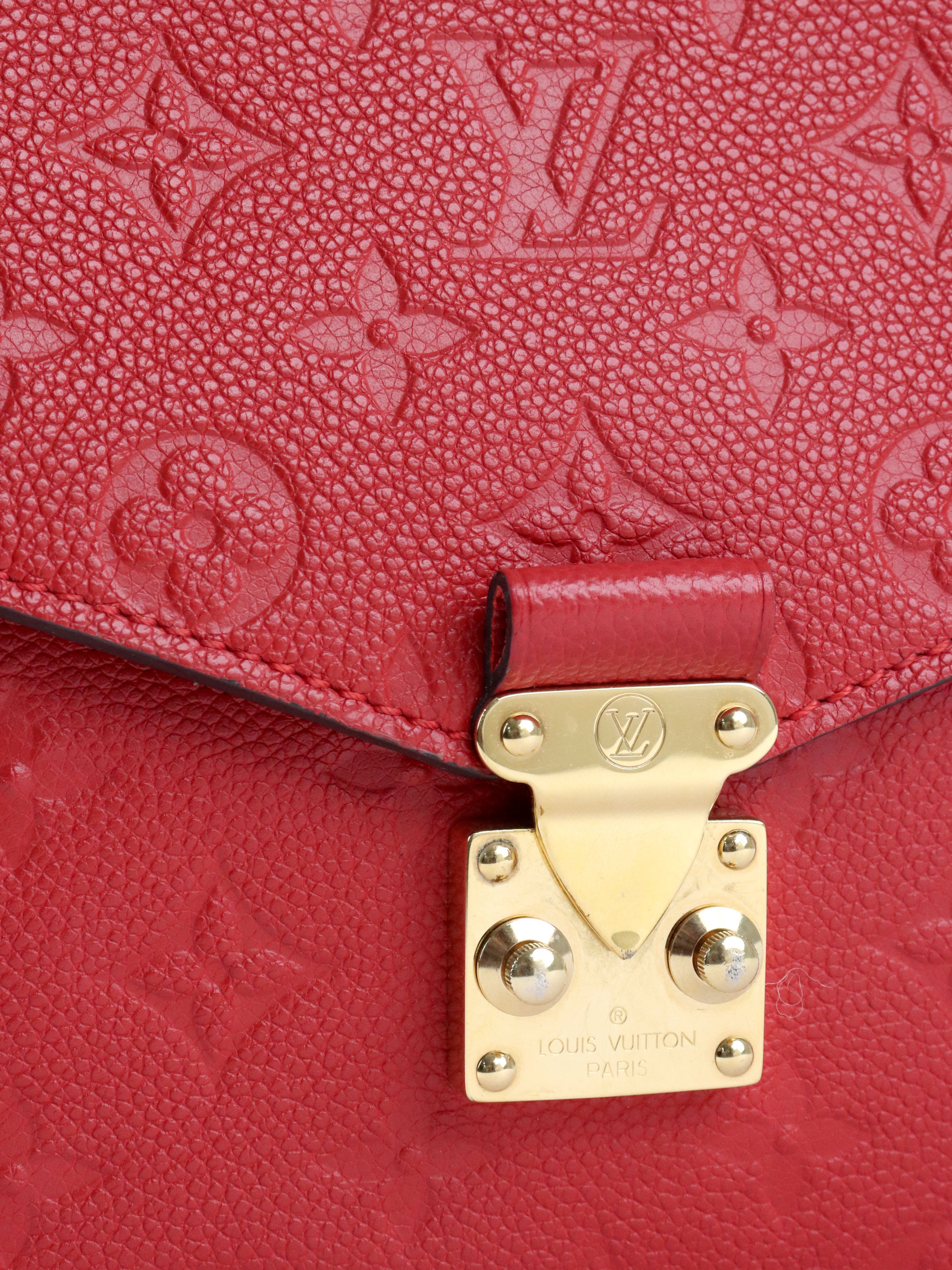 Louis Vuitton Red Monogram Empriented Metis Bag