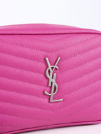 Saint Laurent Bright Pink Lou Mini Camera Bag