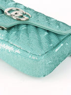Gucci Mini Marmont Mint Green Sequin Shoulder Bag