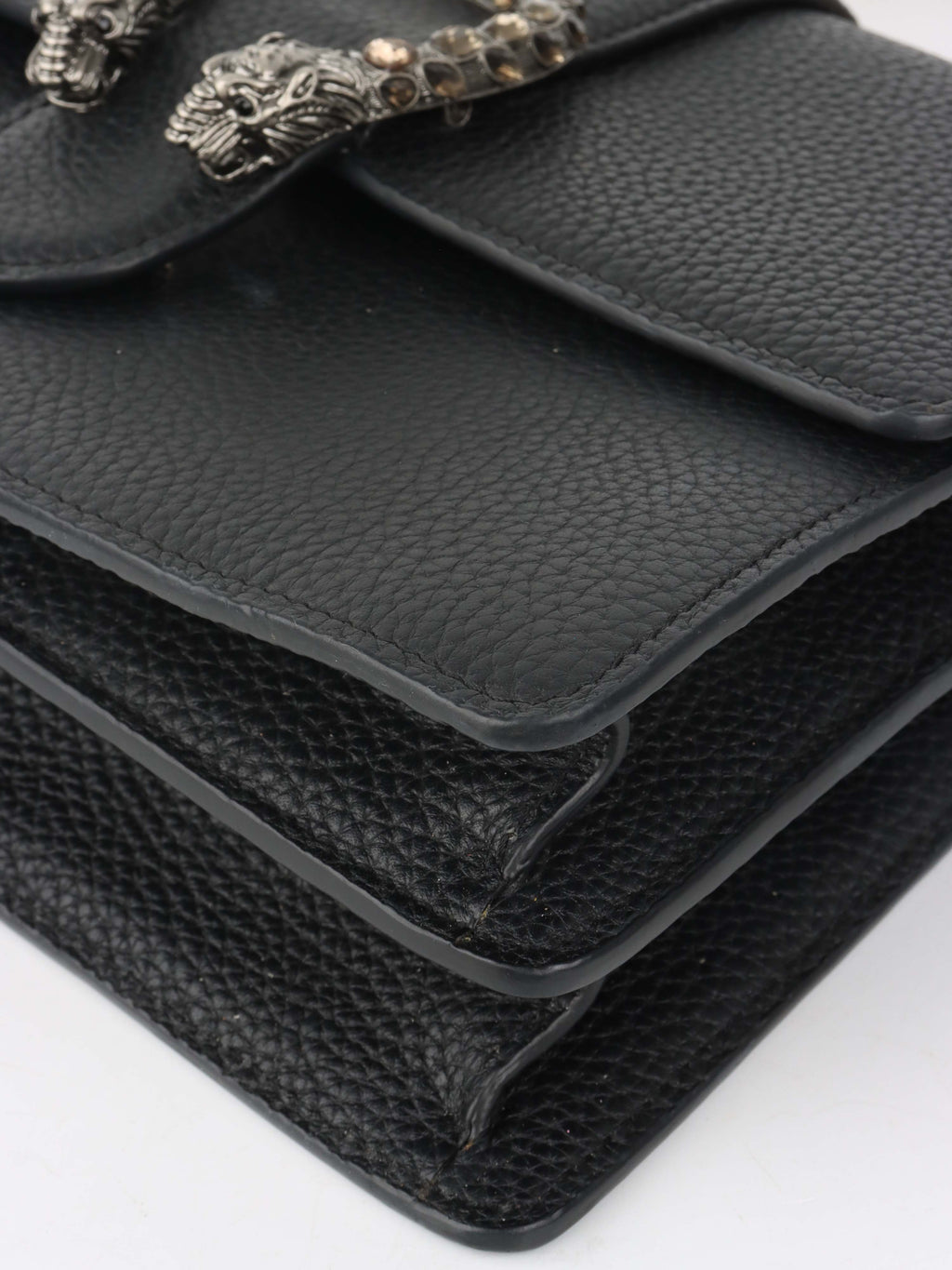 Gucci Black Dionysus bag with bamboo handle.