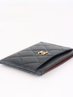 Chanel Black Caviar Classic Card Holder