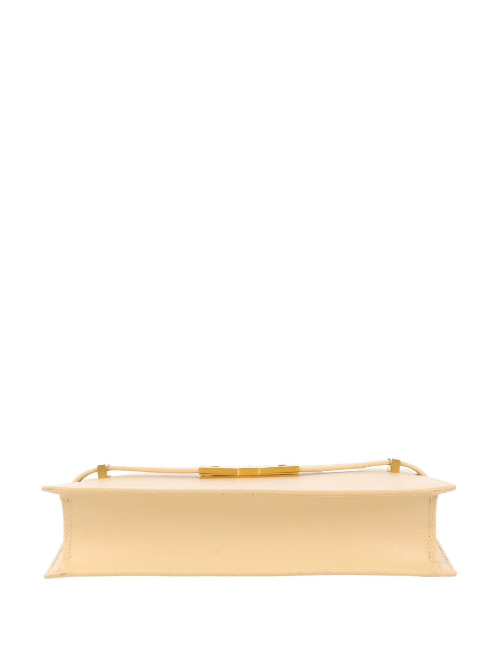 Saint Laurent Beige Manhattan Zip Chain Bag.