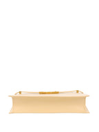 Saint Laurent Beige Manhattan Zip Chain Bag.
