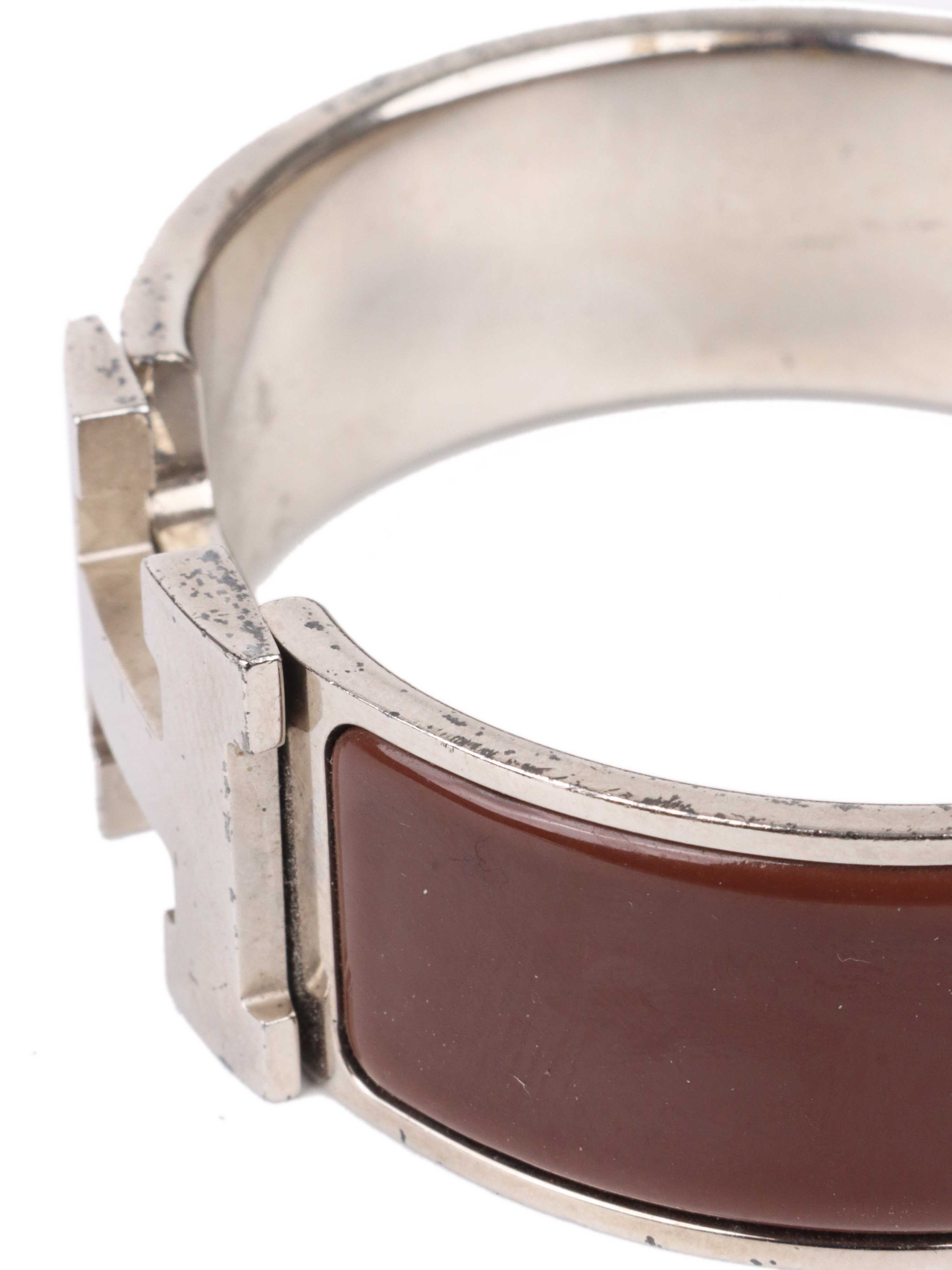 Hermes Clic Clac H Bracelet Brown PM.