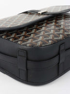 Goyard Black Belvedere MM Bag.
