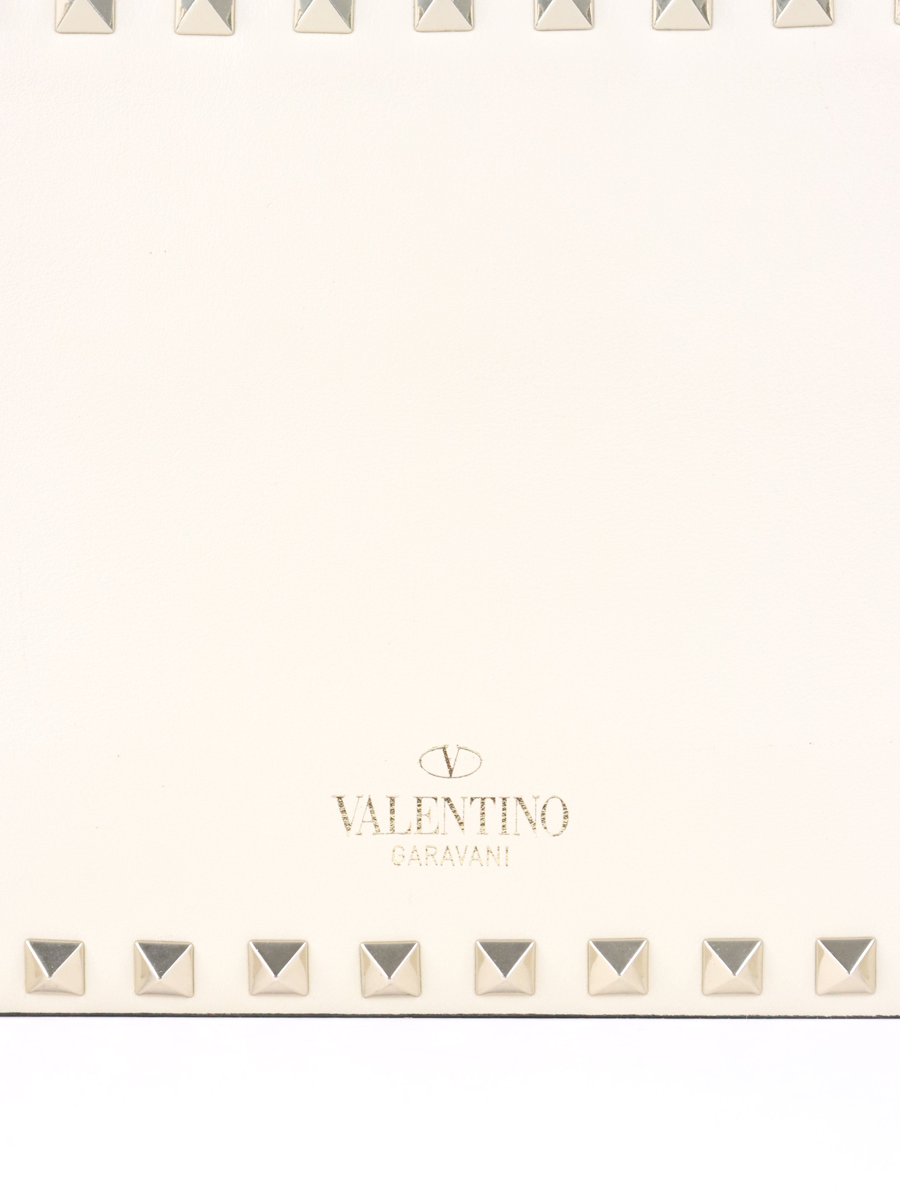 Valentino White Rockstuds Camera Bag