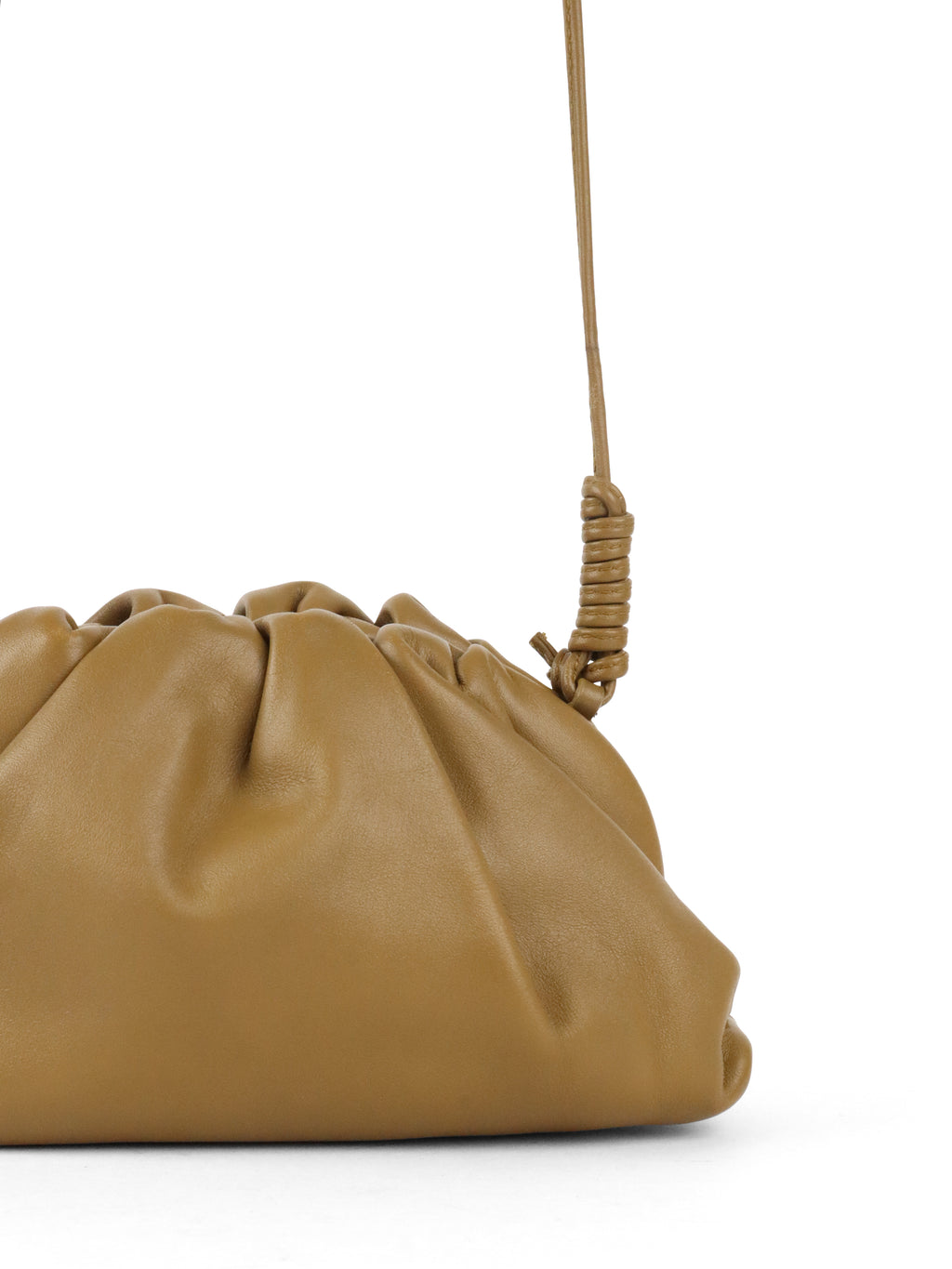 Bottega Veneta Mustard Green Mini Pouch Crossbody Bag