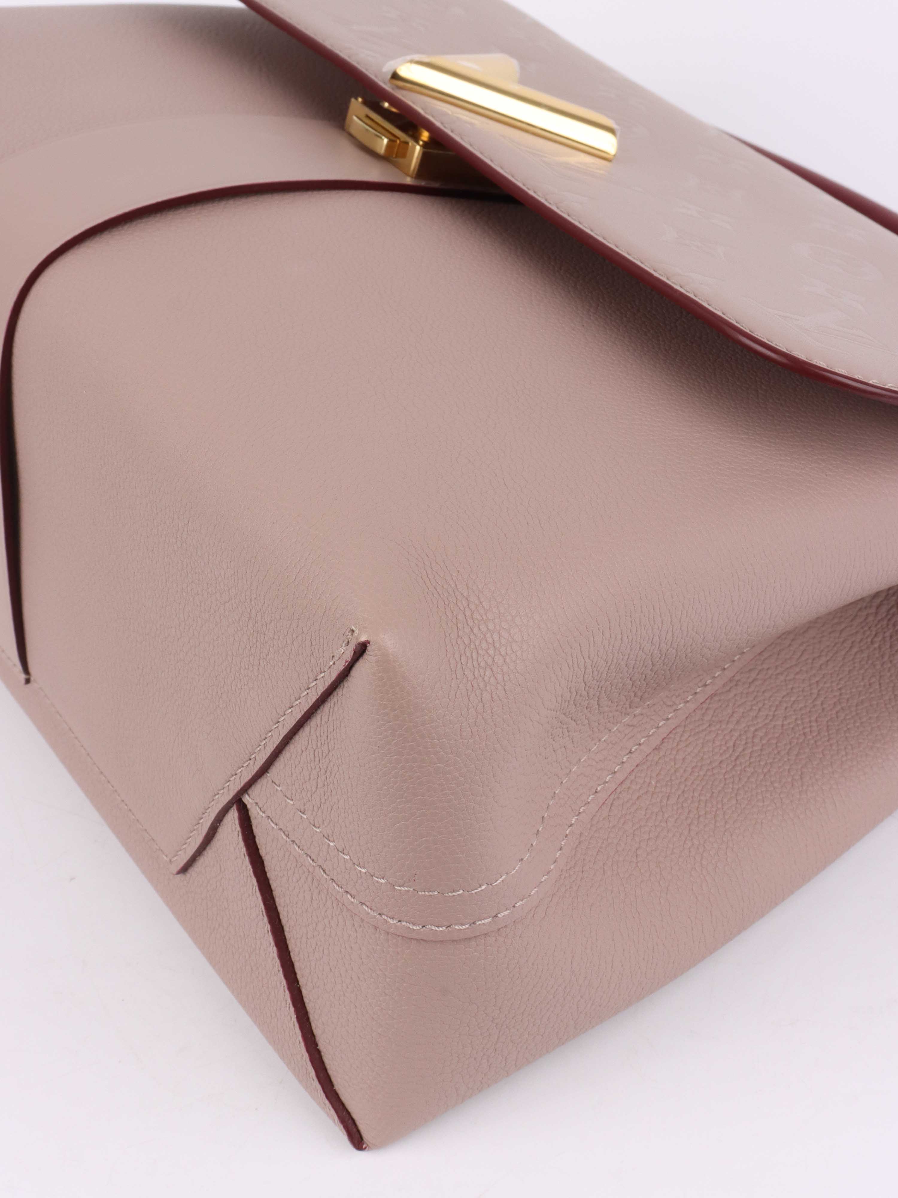 Louis Vuitton Taupe & Red Very One Handle Bag.