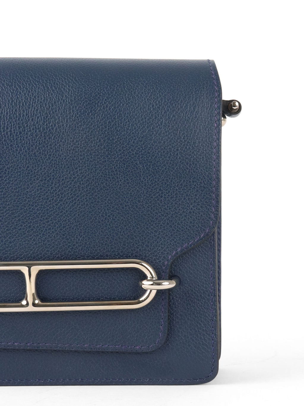 Hermes Mini Roulis 18 7L Bleu De Malte Evercolor Leather Stamp D