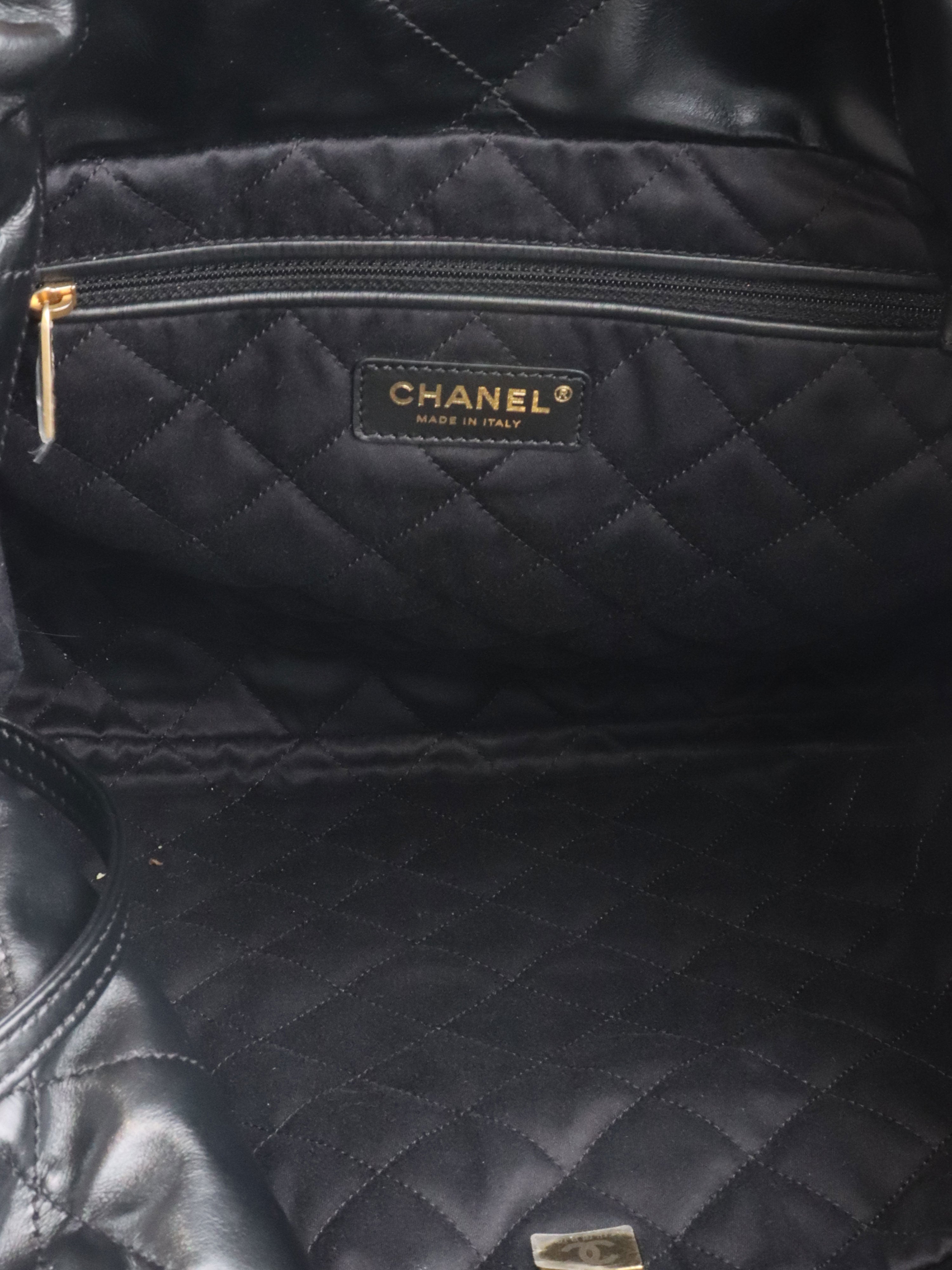 Chanel 22 Medium Black Bag.