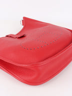 Hermes Taurillon Clemence Q5 Rouge Casaque Evelyne 29 Stamp Square J