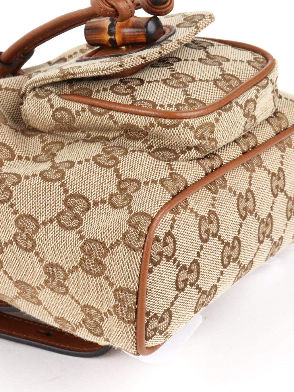 Gucci Bamboo GG Canvas Mini Backpack