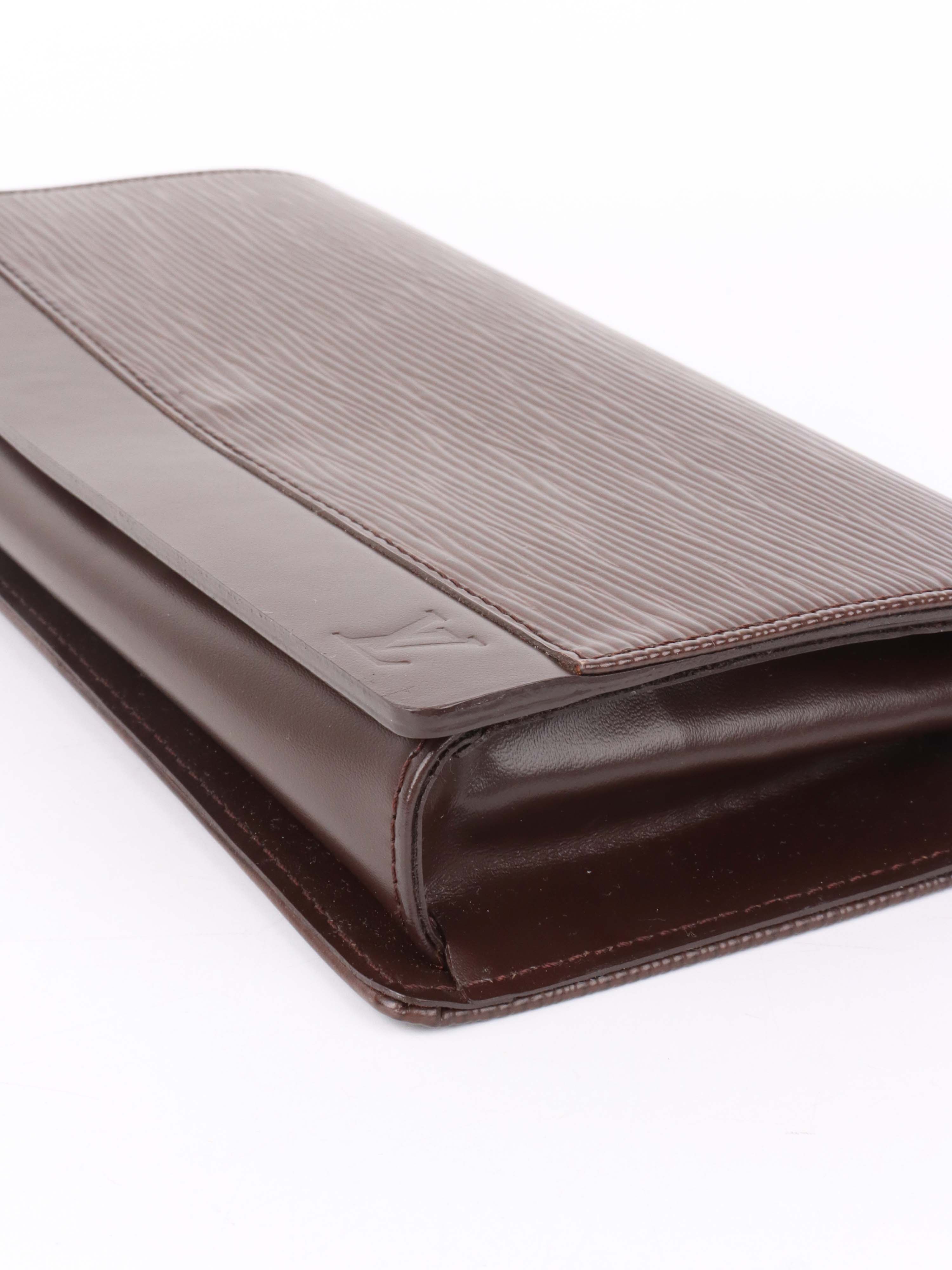Louis Vuitton Brown Epi Leather Honfleur Clutch