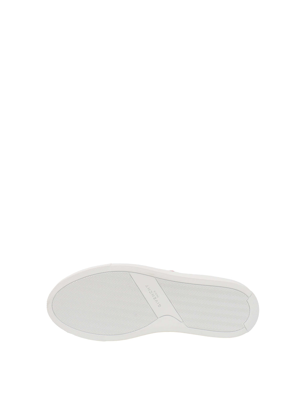 Givenchy White & Red Urban Street Low Logo Elastic Sneaker.