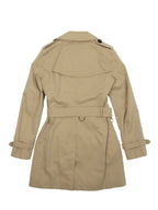 Burberry Long Trench Coat in Tan.