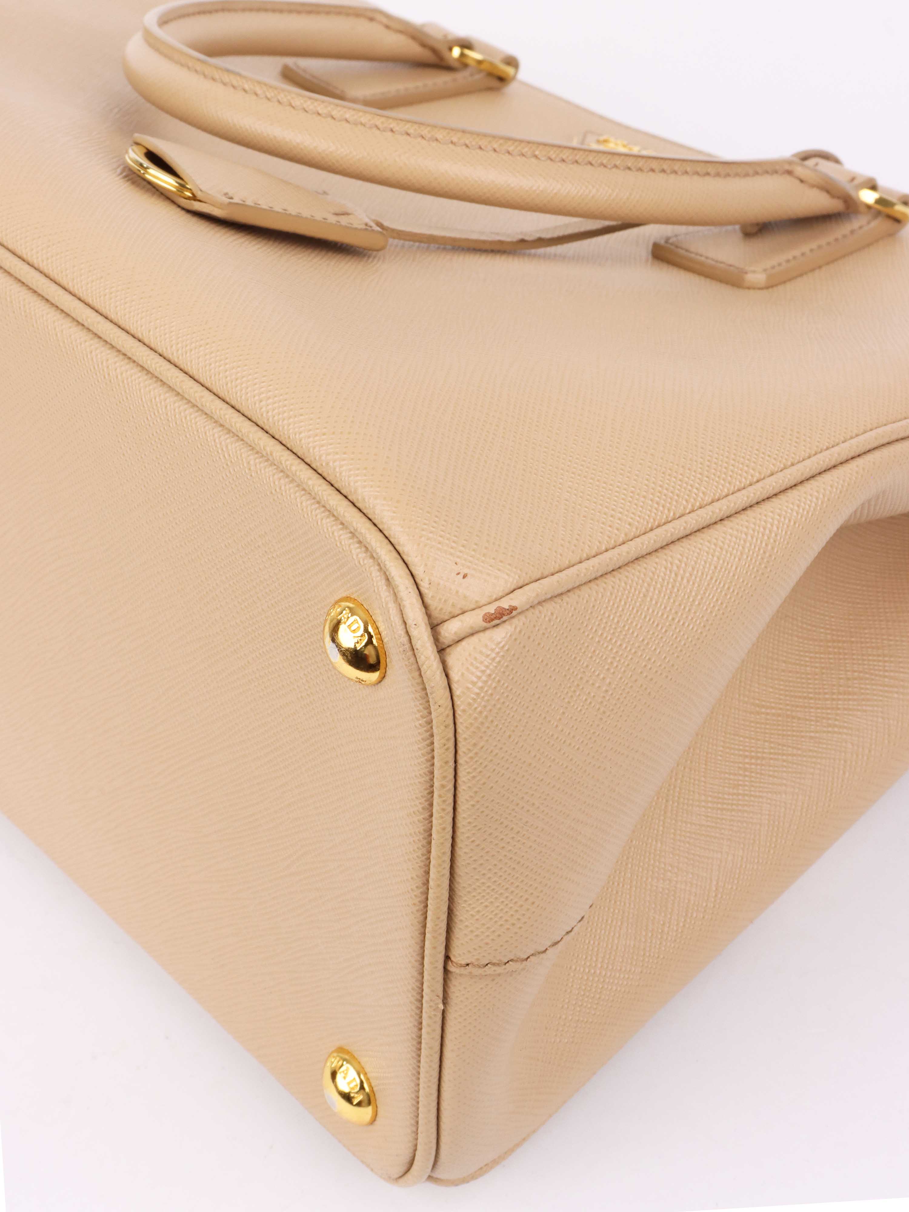 Prada Large Beige Galleria Bag.