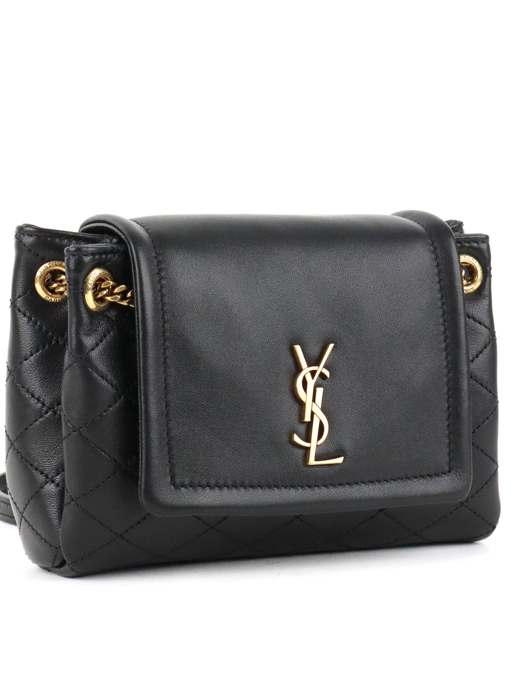 Saint Laurent Black Mini Nolita Shoulder Bag