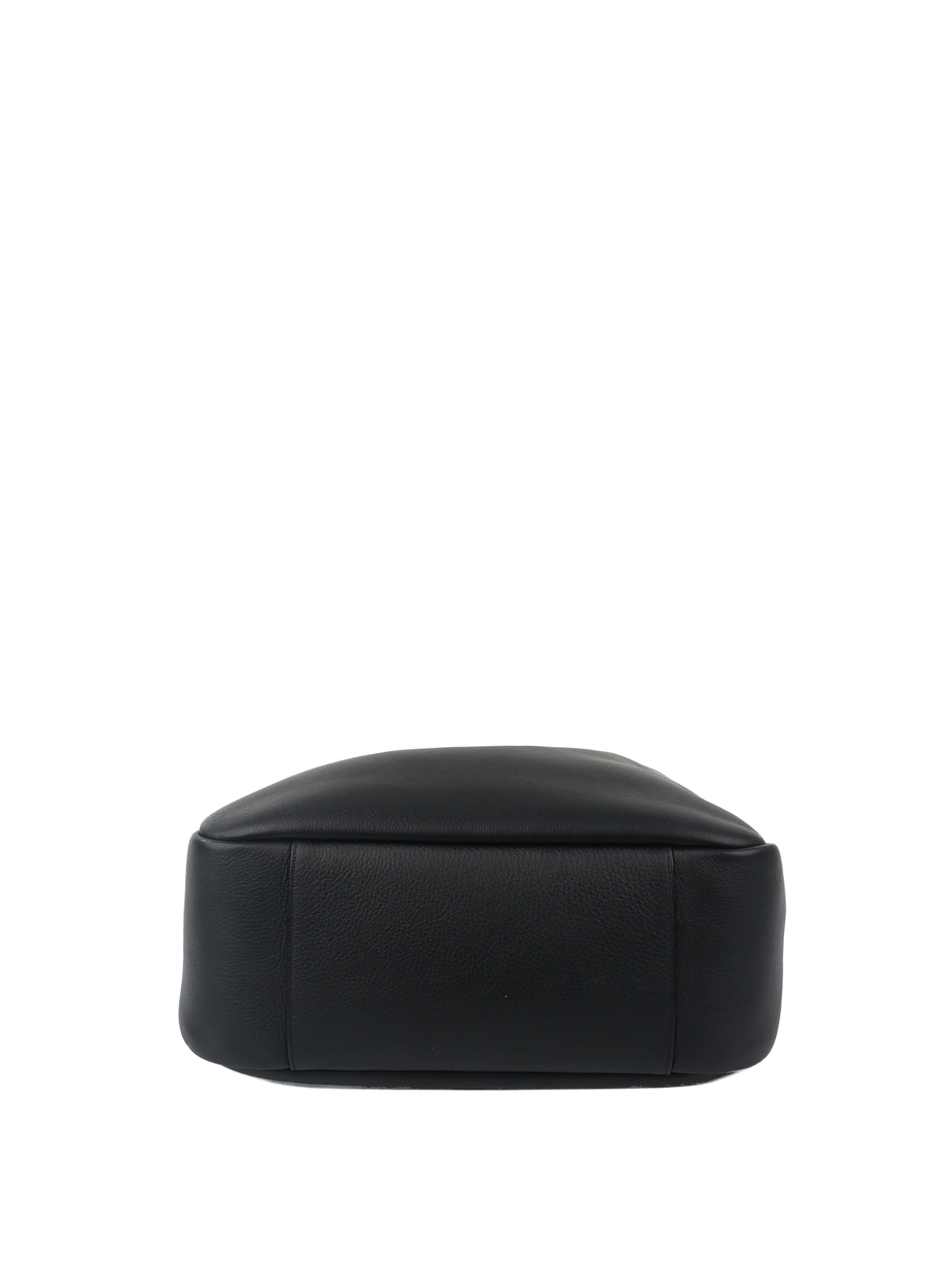 Saint Laurent Large Black LE 5 À 7 Supple Hobo Bag