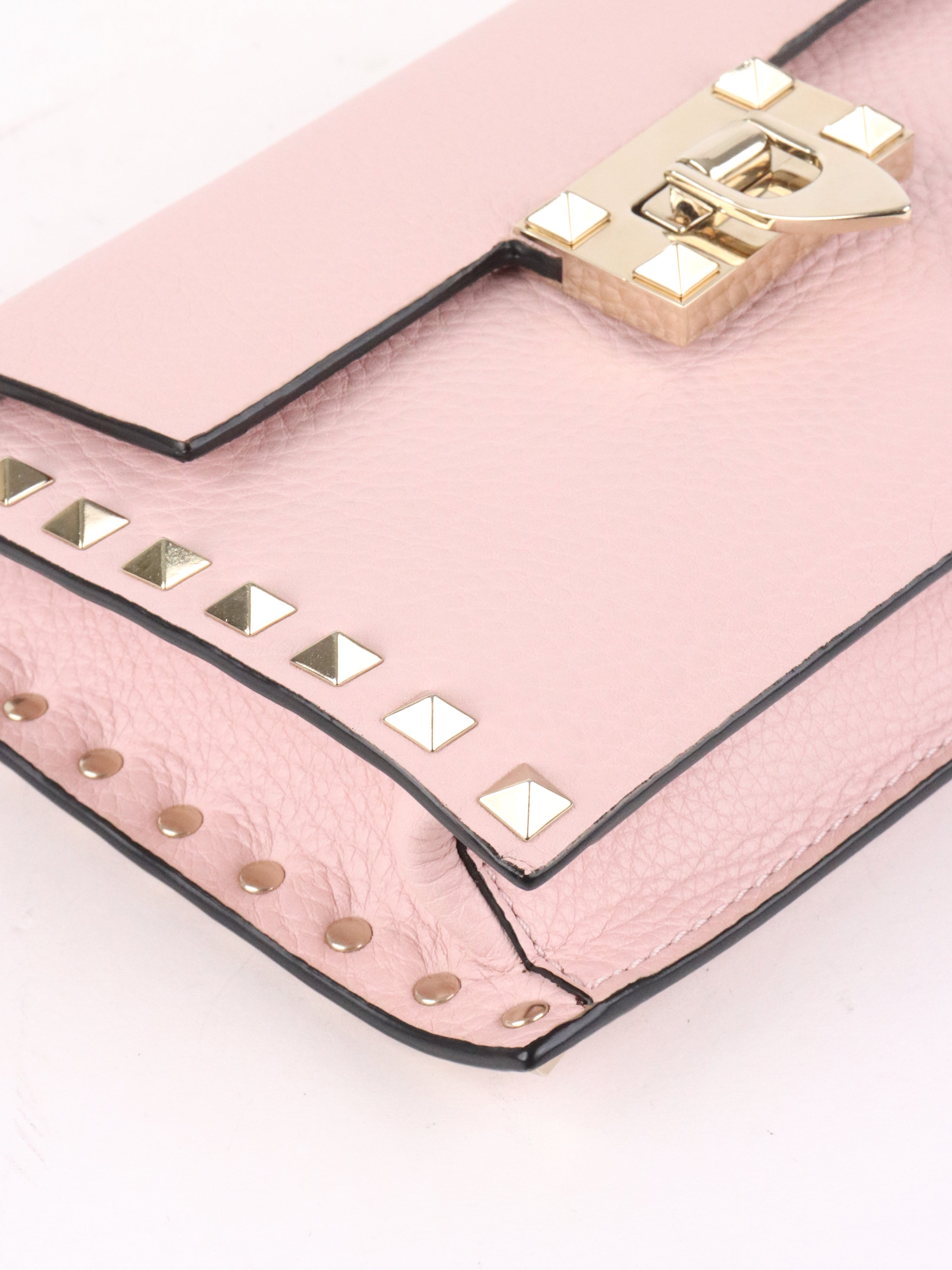 Valentino Rose Quartz Rockstuds Crossbody Bag