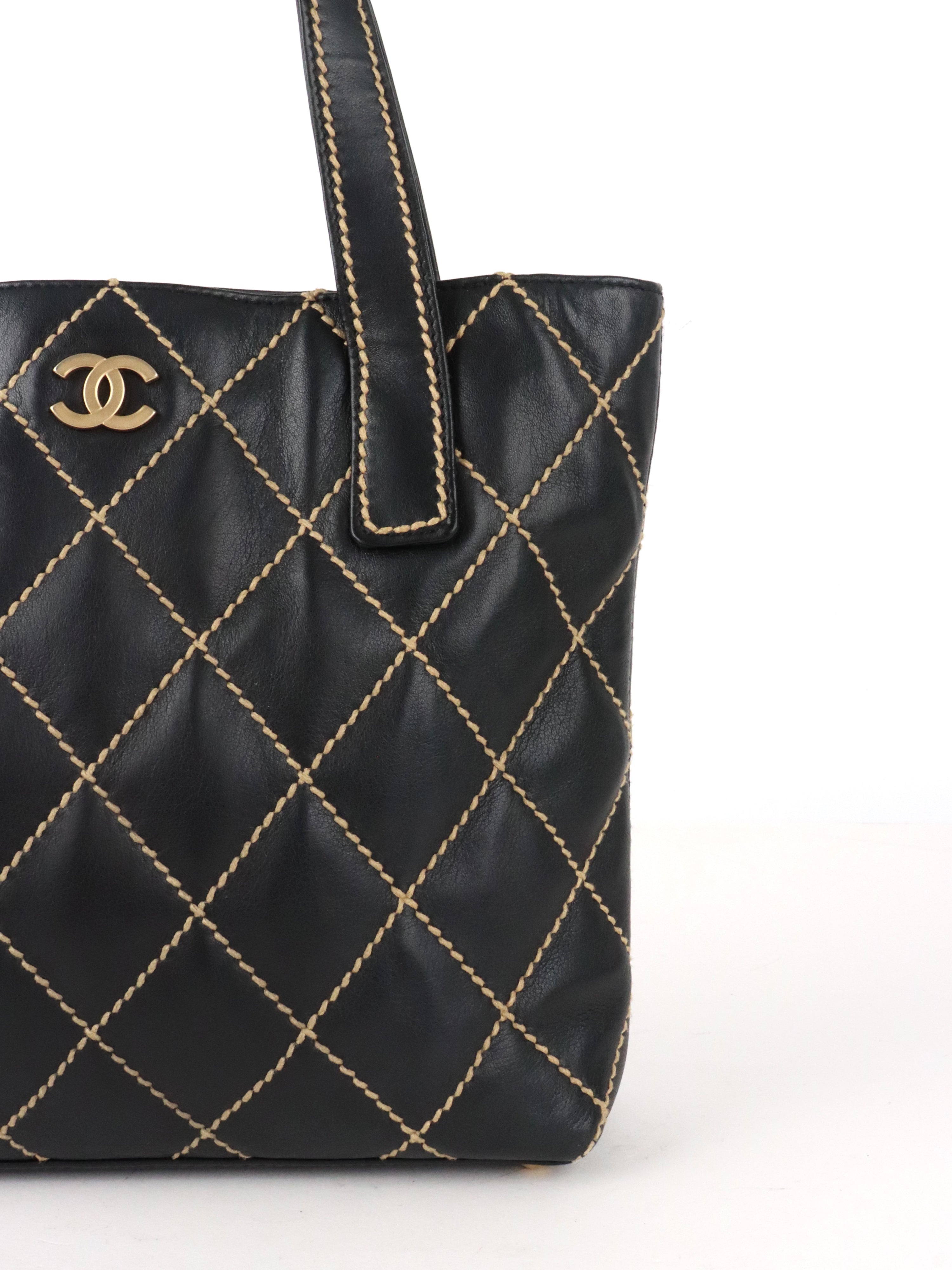 Chanel Black Wild Stitch Tote Bag