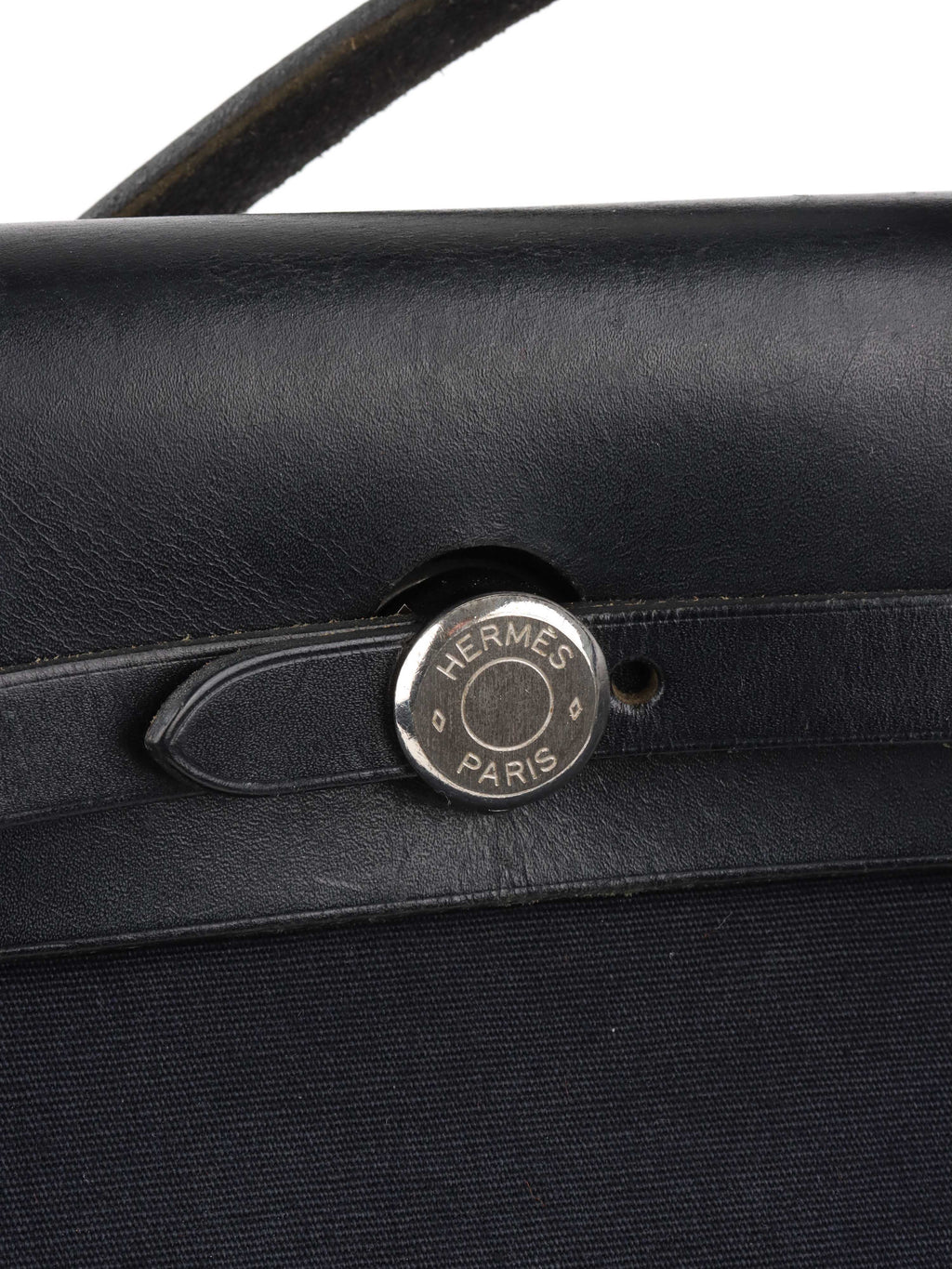 Hermes Vintage Black Herbag Stamp H 2004.