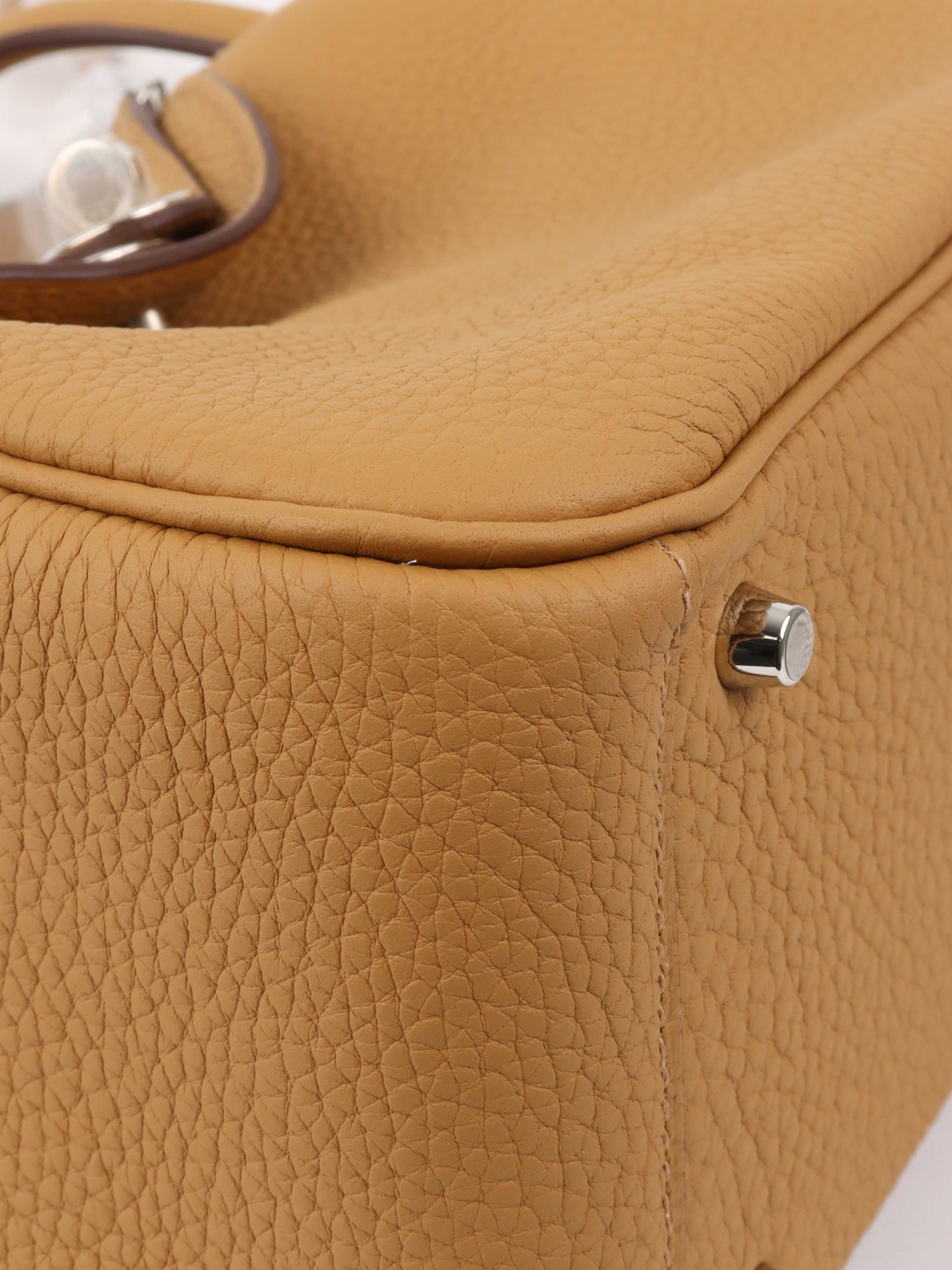 Hermes Mini Lindy Biscuit PHW.