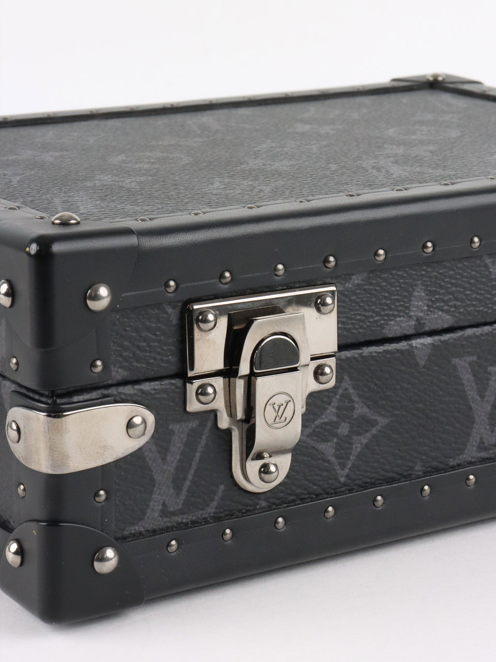 Louis Vuitton Black Monogram Eclipse Clutch Box.