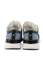 Chanel Blue Denim & White Sneakers.