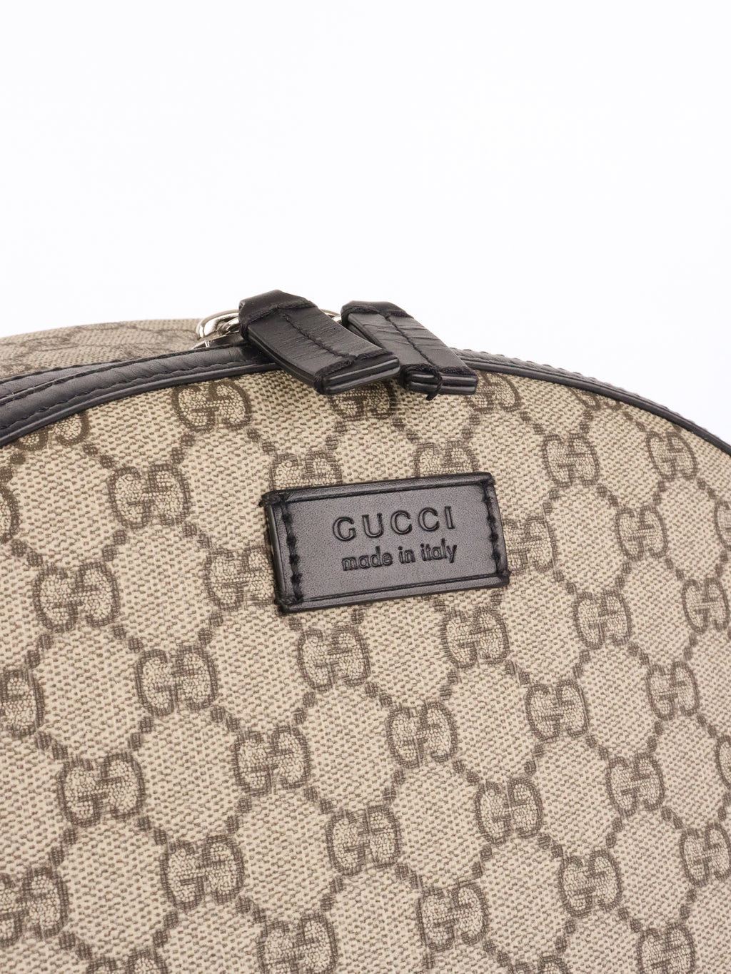 Gucci Large Ebony GG Supreme Backpack