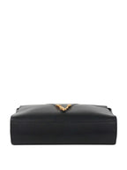 Versace Black Virtus Chain Shoulder Bag.