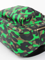 Versace Black and Green Medusa Backpack.