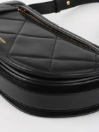 Burberry Small Black Quilted Olympia Shoulder Bag.