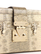 Louis Vuitton Metallic Gold Lizard Petite Malle