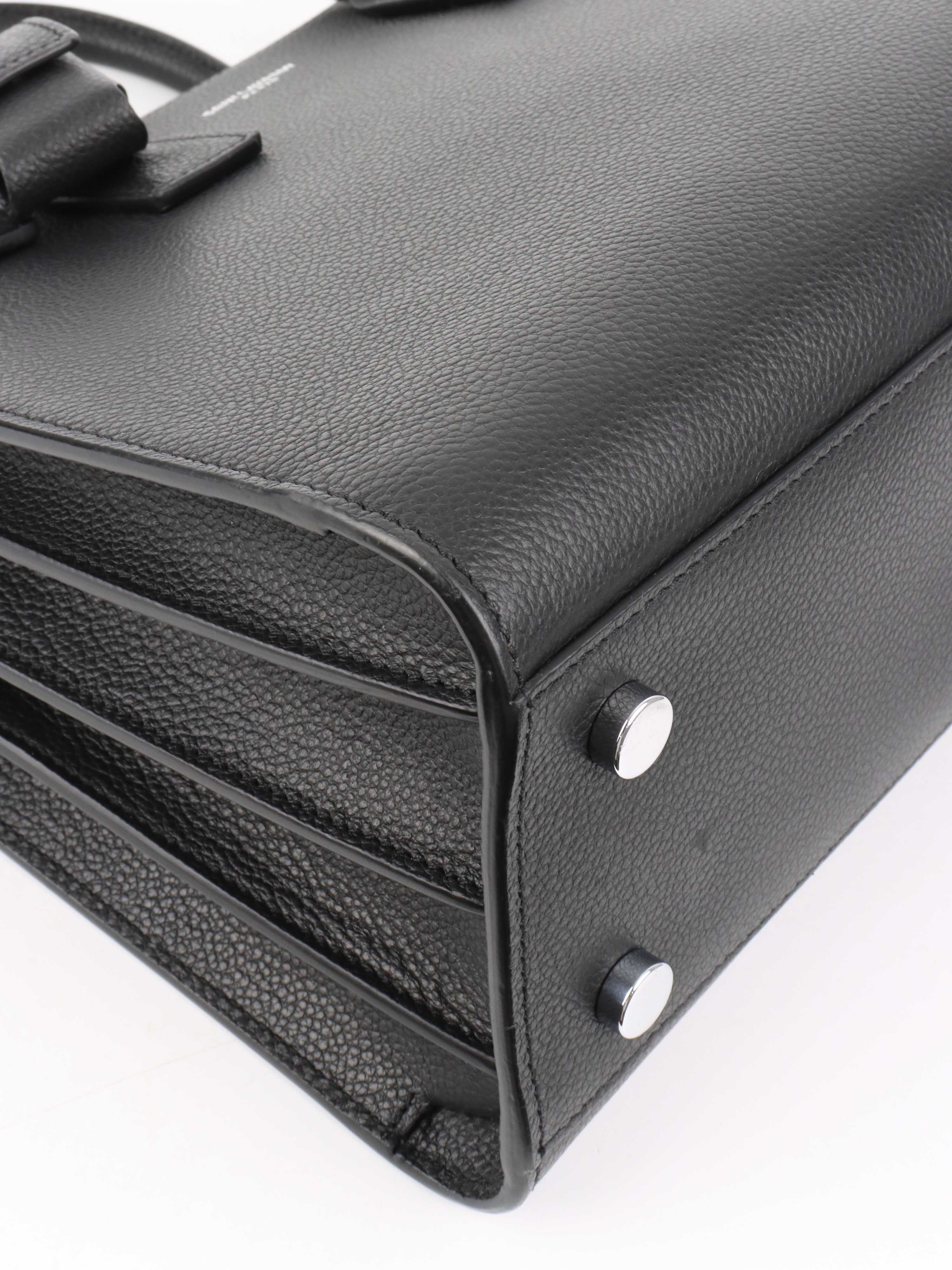 Saint Laurent Black Nano Sac De Jour.