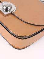 Prada Beige Arcade Chain Crossbody Bag.