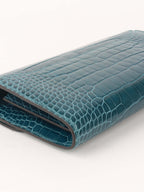 Hermes Alligator Constance Wallet Vert Bosphore.