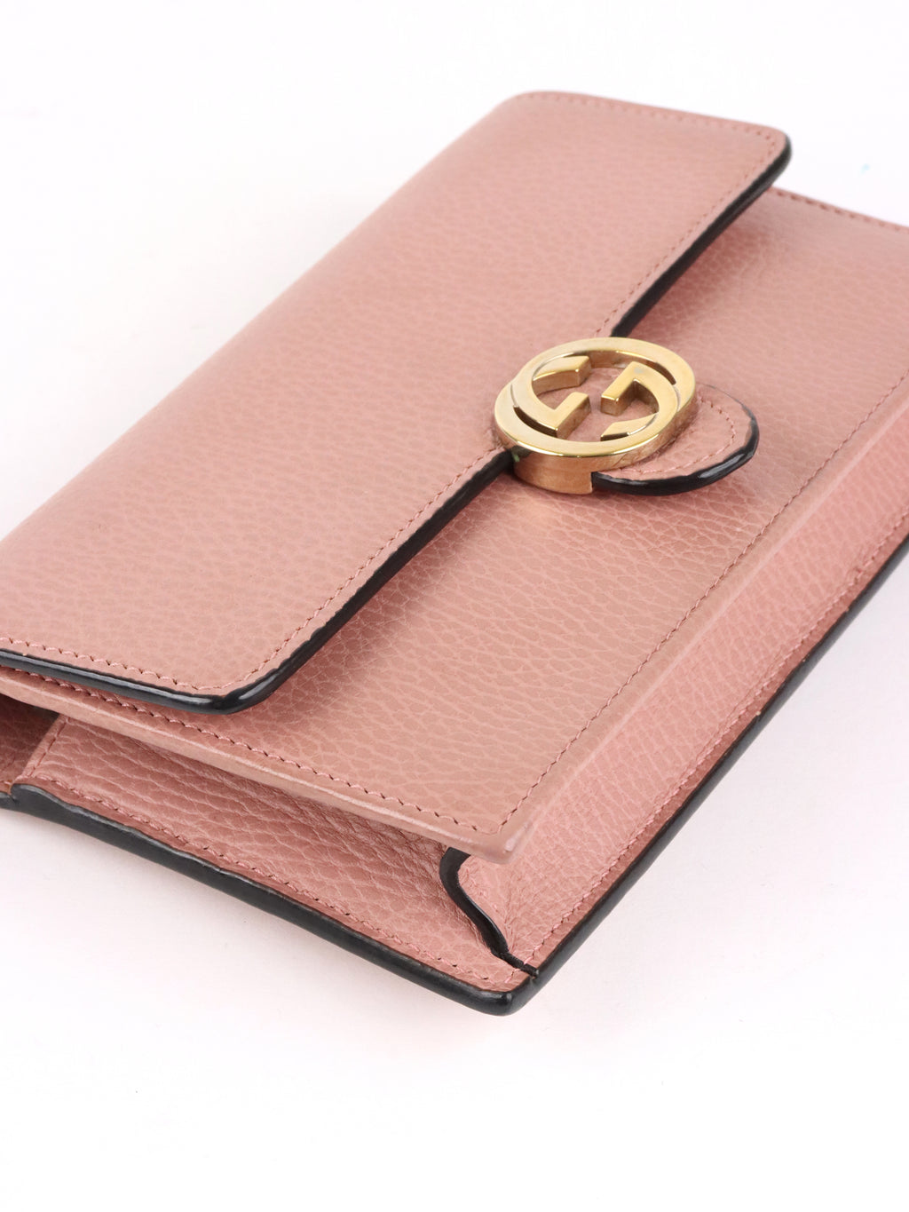 Gucci Dark Pink Interlocking G Dollar Wallet On Chain