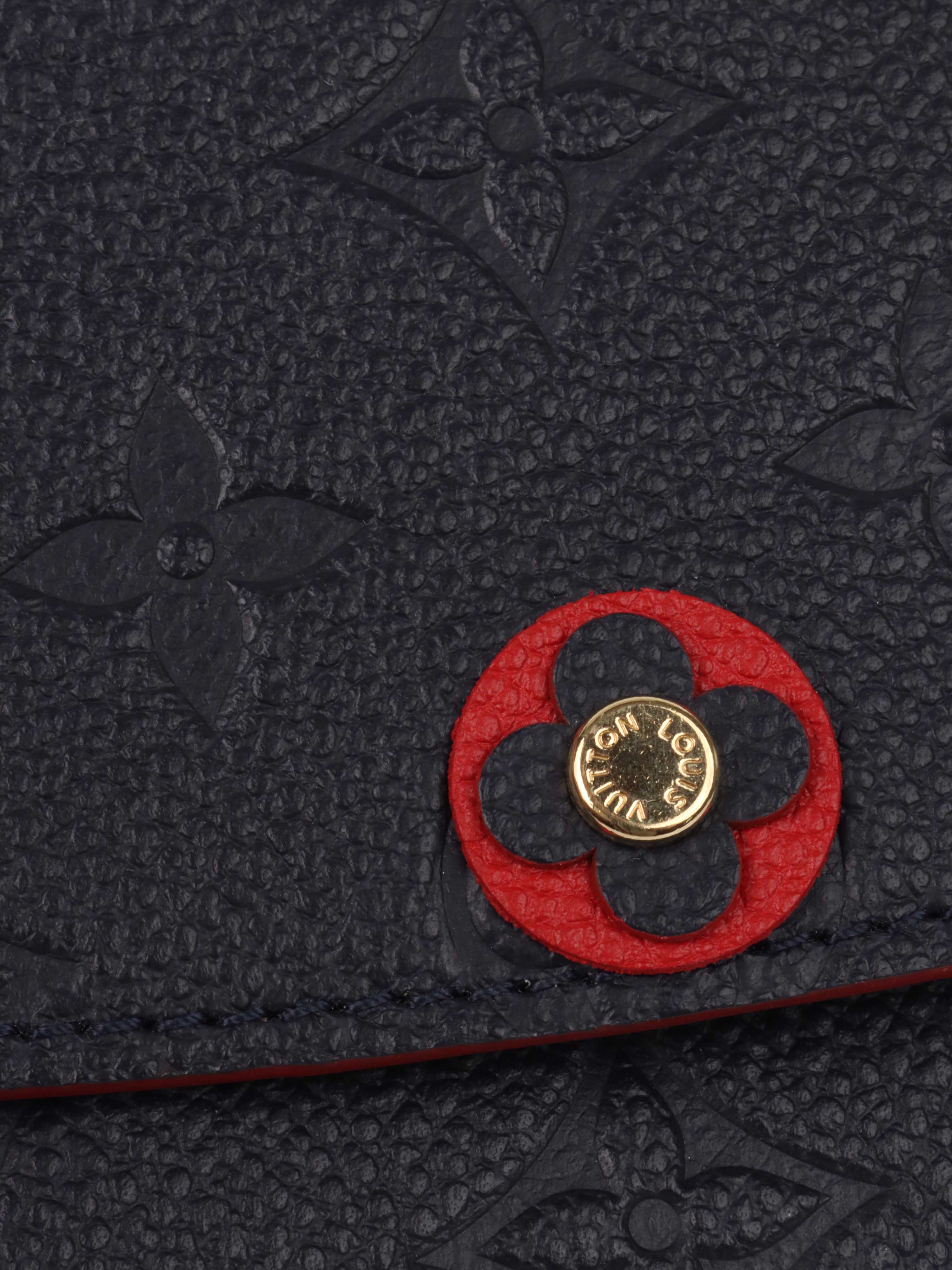 Louis Vuitton Navy Bloom Fleur Wallet *