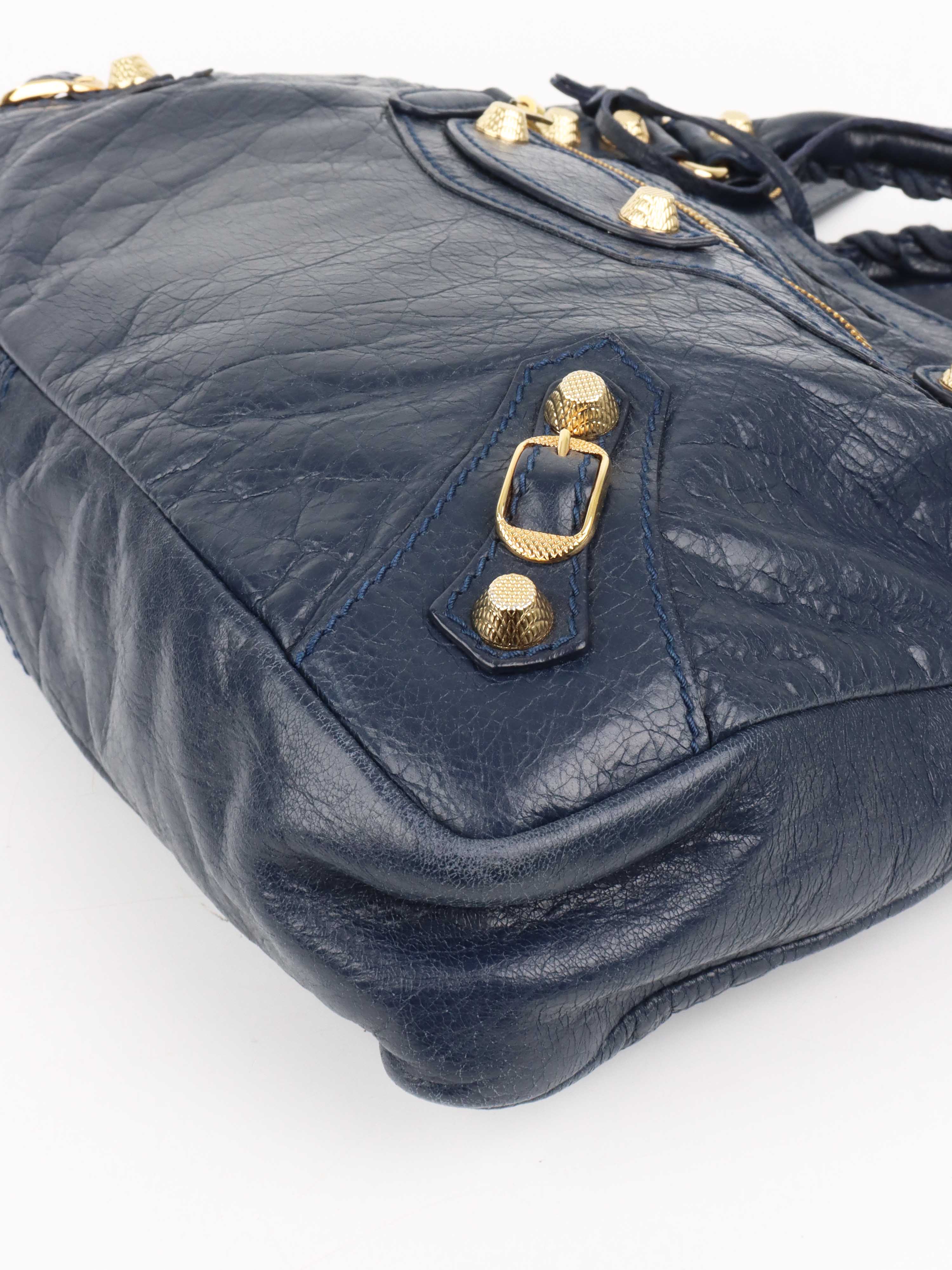 Balenciaga Navy Blue City Bag.