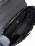 Dolce and Gabbana Leopard Jacquard Crossbody Bag.