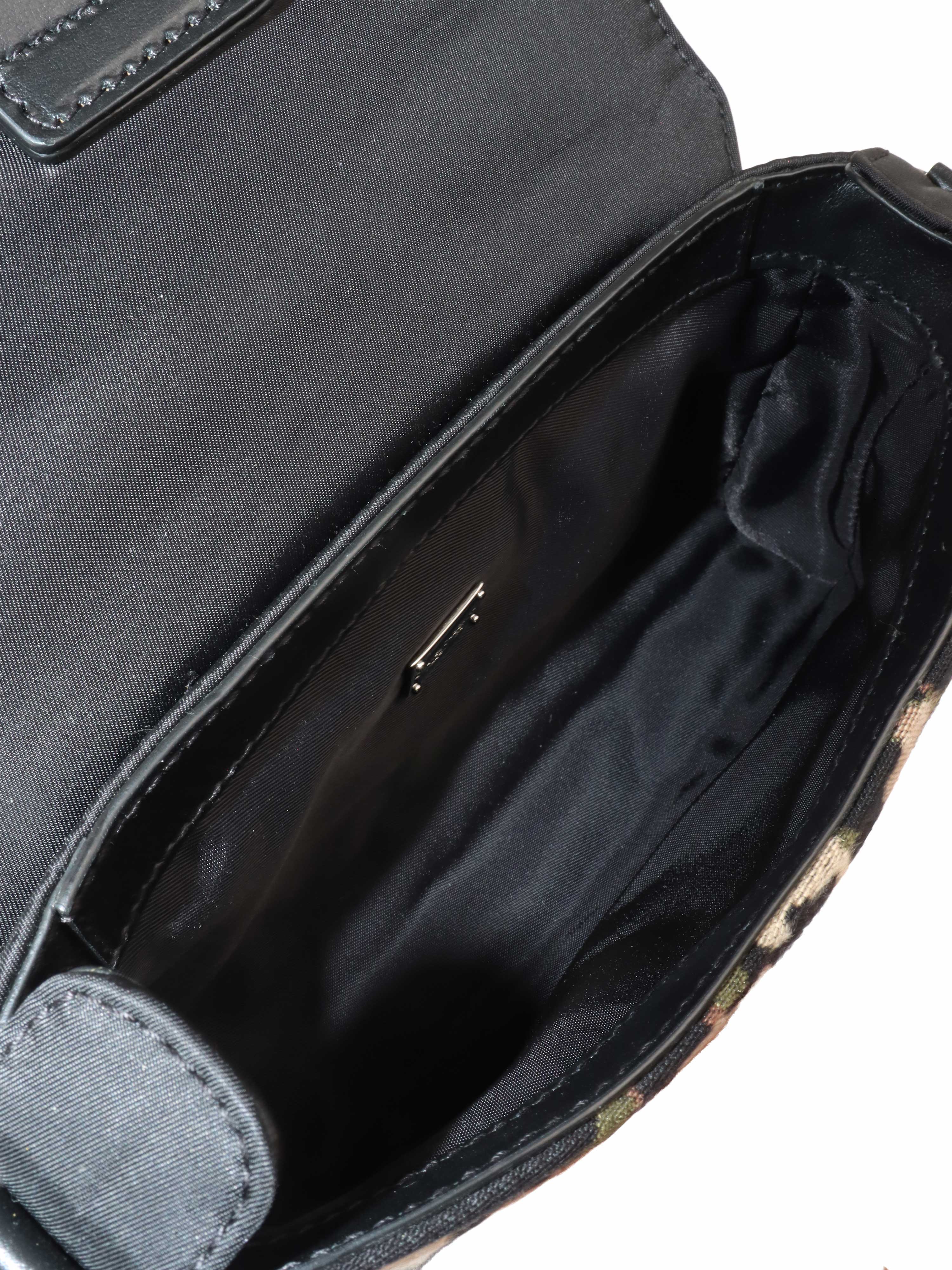 Dolce and Gabbana Leopard Jacquard Crossbody Bag