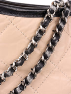 Chanel Large Gabrielle Black and Beige Shoulder Bag.