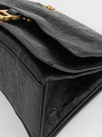 Balenciaga Medium Crush Chain Strap Shoulder Bag.