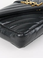 Saint Laurent Black College Mini Chain Bag