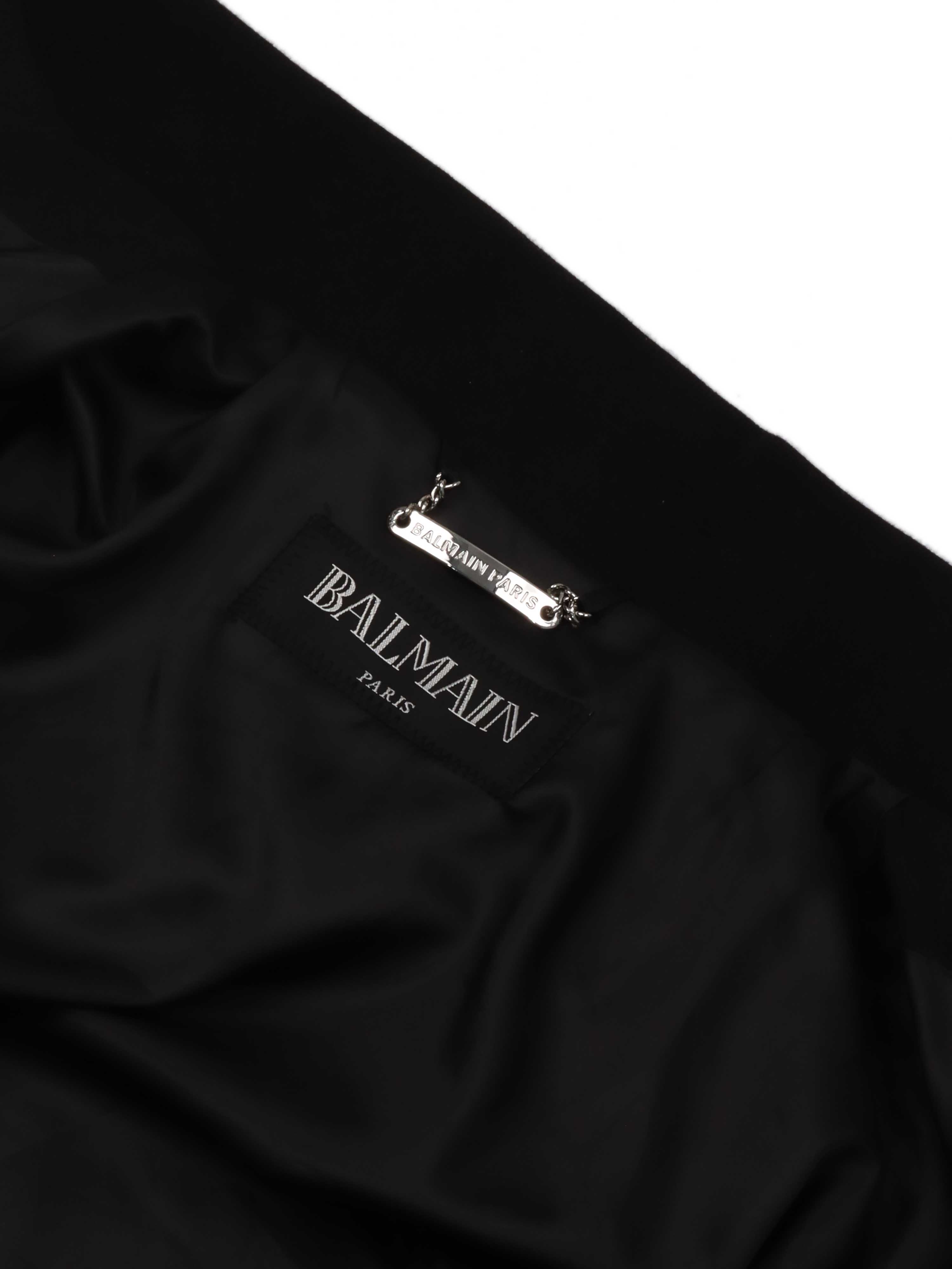 Balmain 1946 Strass Striped Bomber Jacket.