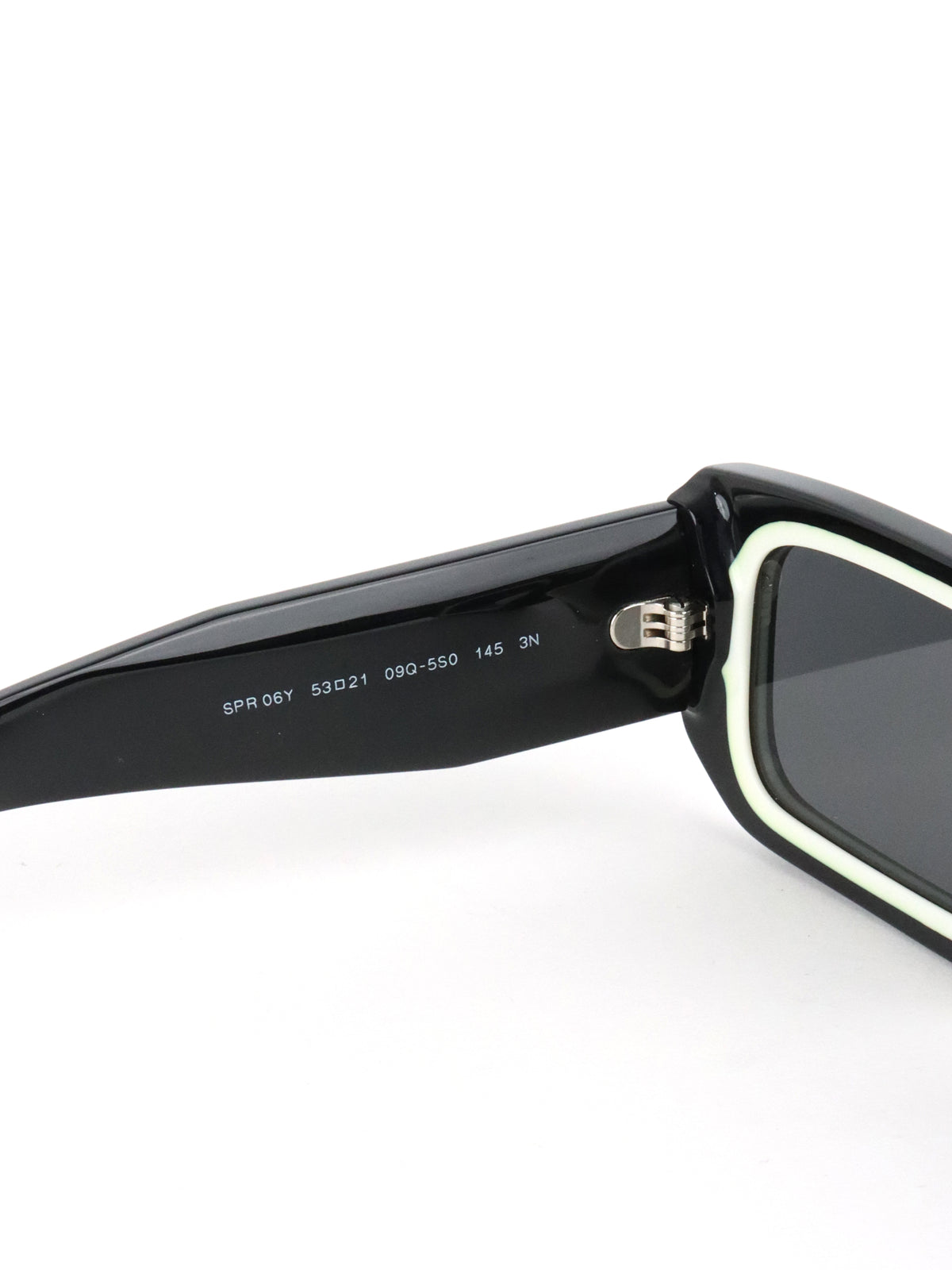 Prada Black PR 06YS Rectangle Frame Sunglasses
