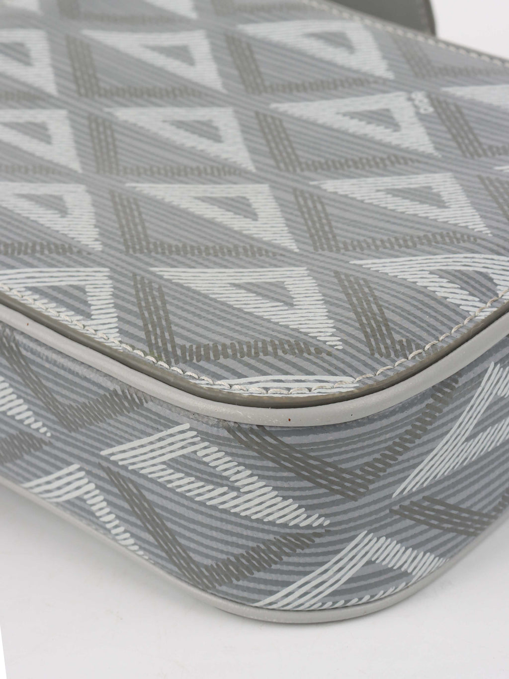 Dior Silver 'Hit The Road' Vertical Crossbody Pouch.
