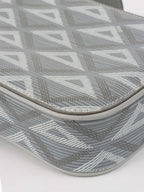 Dior Silver 'Hit The Road' Vertical Crossbody Pouch.