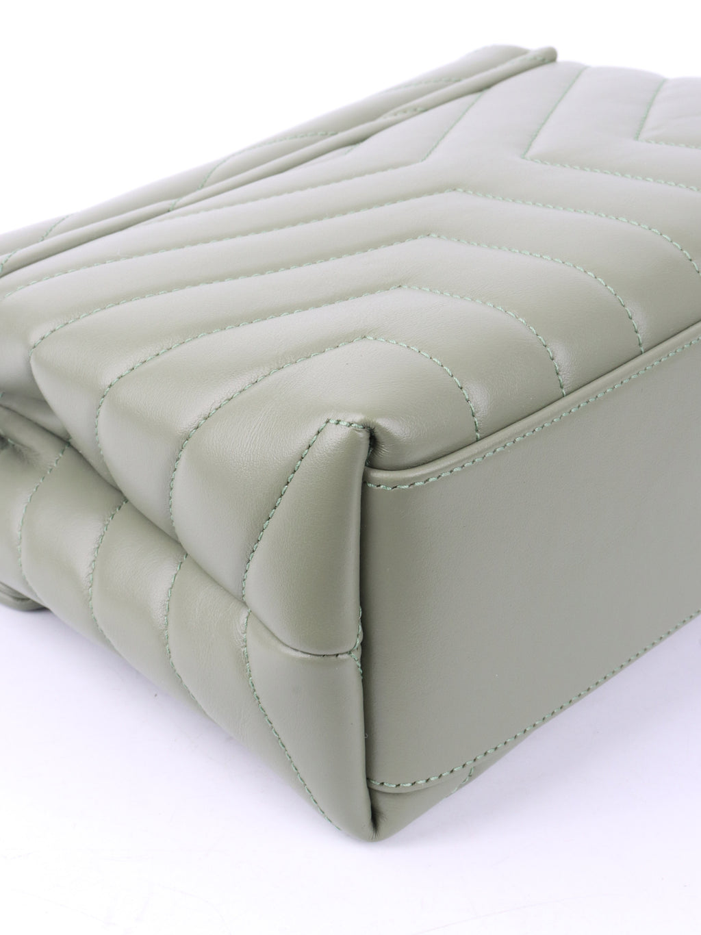 Saint Laurent Light Sage Small Loulou Bag.