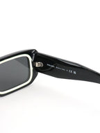 Prada Black PR 06YS Rectangle Frame Sunglasses